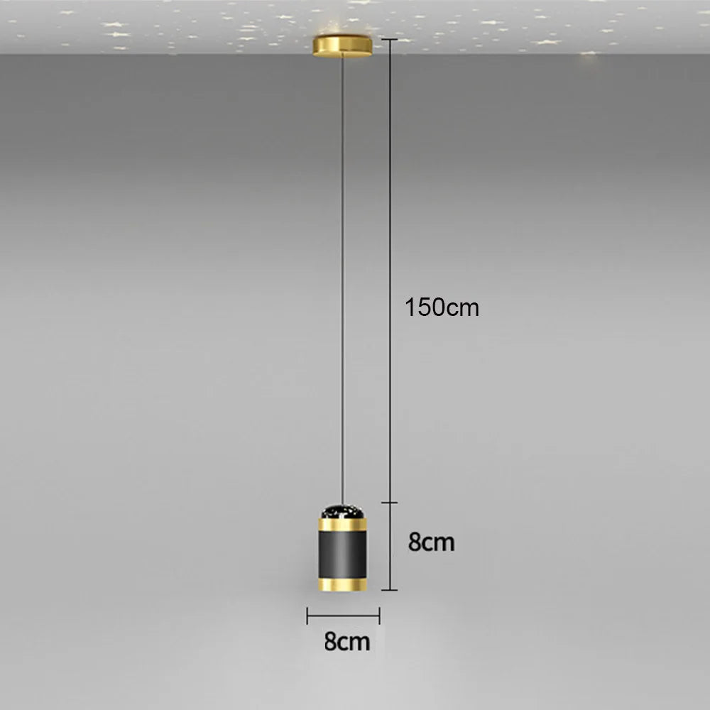 suspension moderne à projection d'étoiles pour décoration intérieure