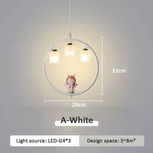 suspension mignonne pour chambre de petite fille moderne - vue 11 sur 12