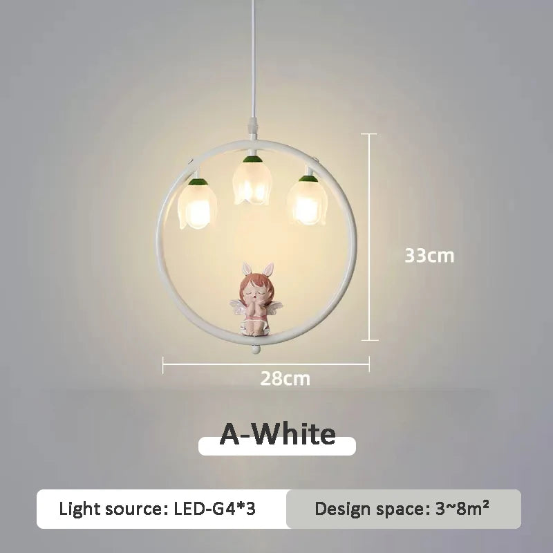 suspension mignonne pour chambre de petite fille moderne - vue 10 sur 12