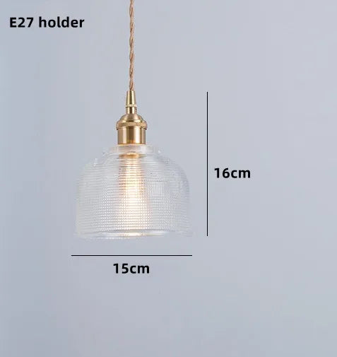 suspension nordique en verre teinté et cuivre élégant - vue 16 sur 25