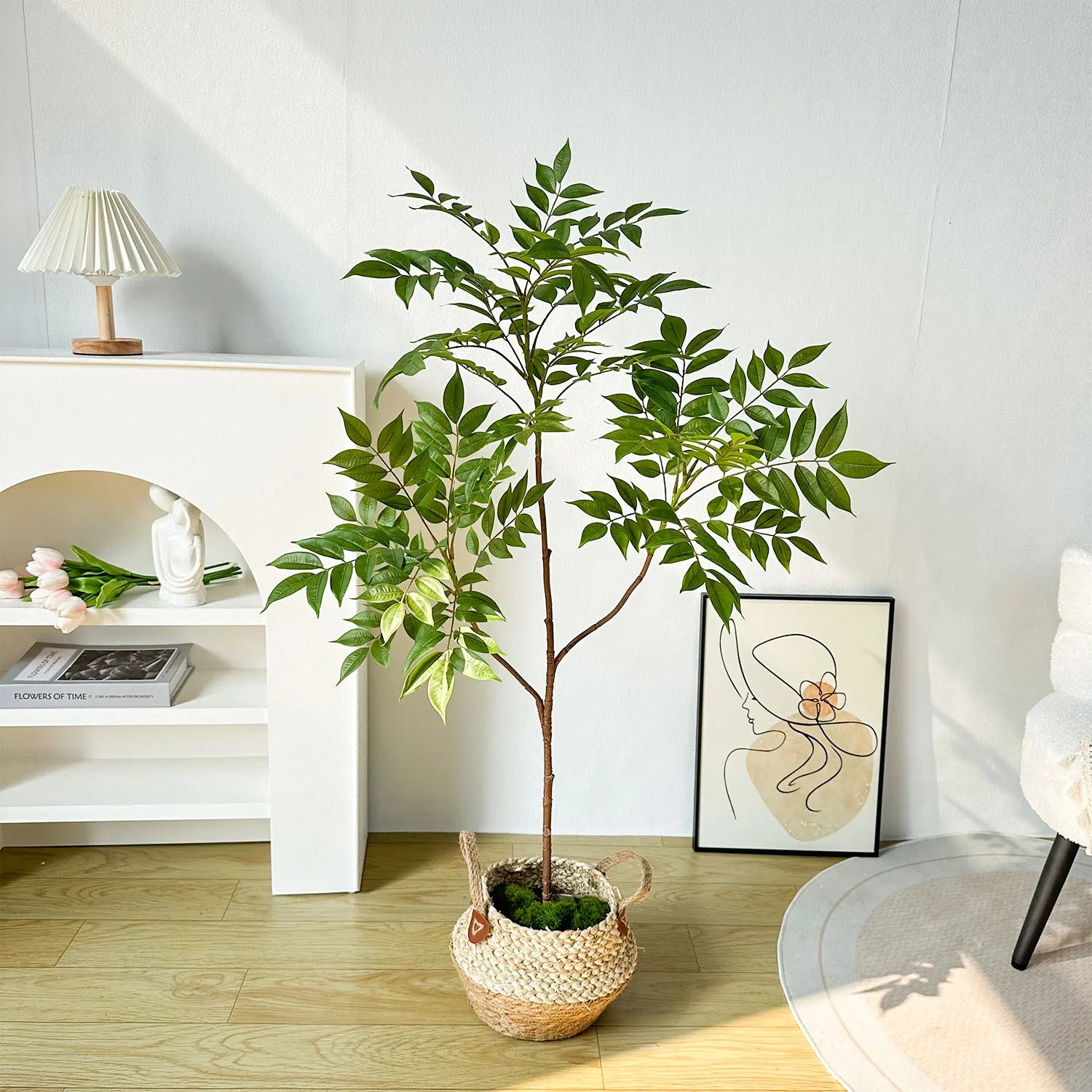 plantes artificielles grandes fausses branches pour décoration intérieure extérieure - vue 4 sur 14
