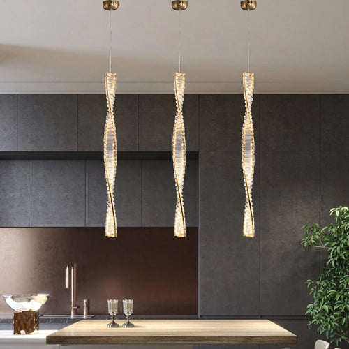 suspension en cristal moderne pour intérieur art déco minimaliste - vue 3 sur 12