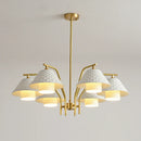 lustre en céramique doré style contemporain pour décoration intérieure