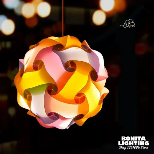 lustre hortensia à assembler pour une ambiance artistique moderne - vue 2 sur 22