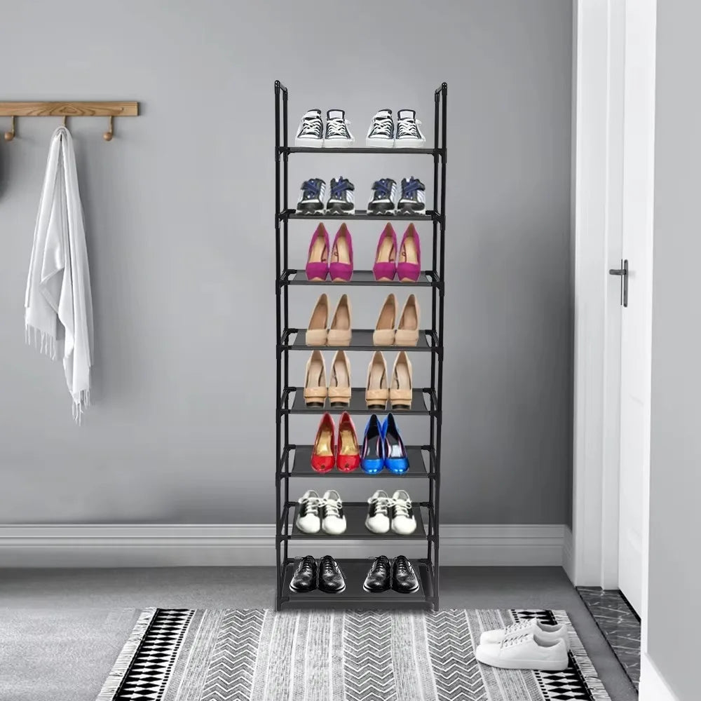 étagère à chaussures économique grande capacité anti-poussière polyvalente - vue 4 sur 9
