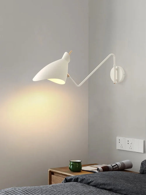 applique murale réglable à bras long design créatif LED - vue 2 sur 11