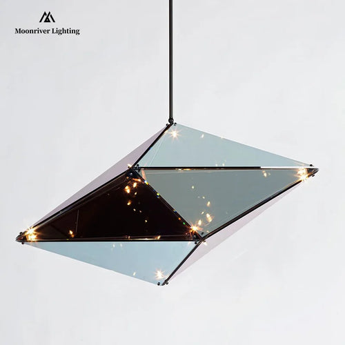 lustre en cristal moderne en forme de goutte d'eau décoratif pour intérieur - vue 2 sur 10