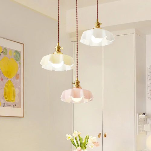 lustre plissé simple pour décoration intérieure éclairage doux - vue 3 sur 17