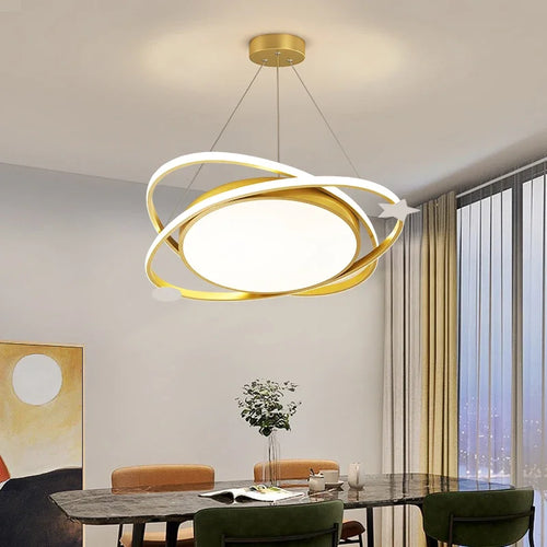 plafonnier led suspendu design moderne pour intérieur décoratif - vue 3 sur 18