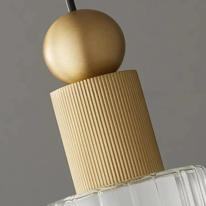 suspension en laiton doré design moderne pour intérieur élégant - vue 6 sur 8