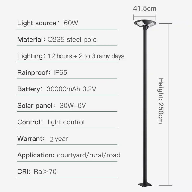 lampe solaire ronde pour jardin et éclairage extérieur - vue 4 sur 17