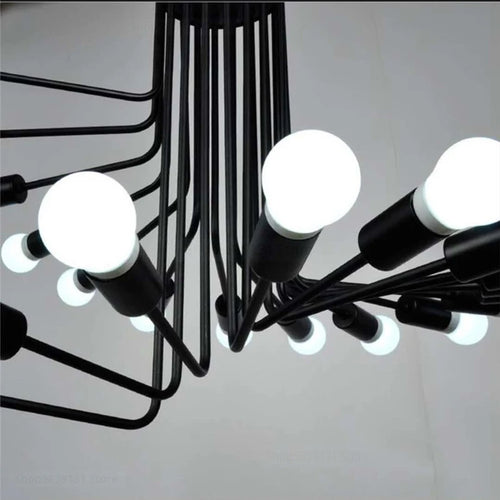 lustre moderne à LED style nordique pour loft et restaurant - vue 6 sur 11