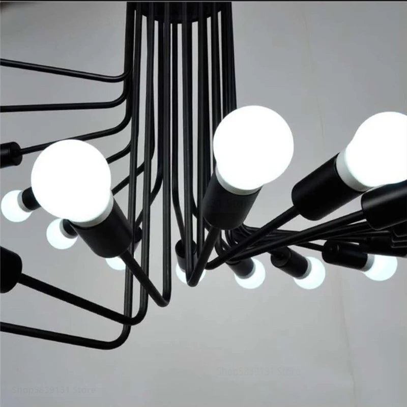 lustre moderne à LED style nordique pour loft et restaurant - vue 5 sur 11