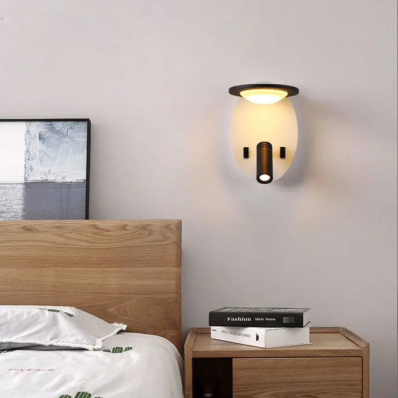 applique murale rotative avec port usb et éclairage nocturne - vue 3 sur 10
