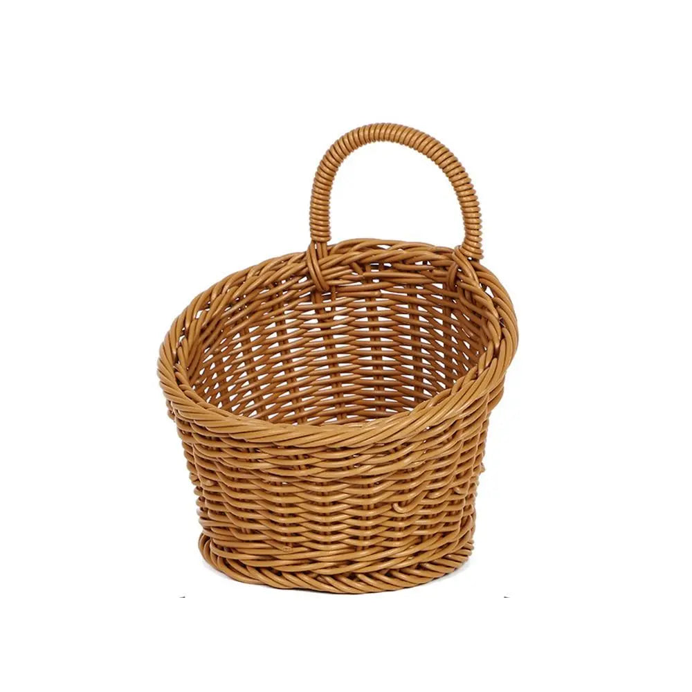 panier de rangement en rotin tissé à la main pour fruits légumes et fleurs - vue 12 sur 14
