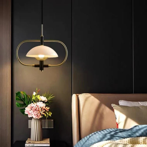 lampe de chevet créative en verre style minimaliste médiéval - vue 2 sur 9