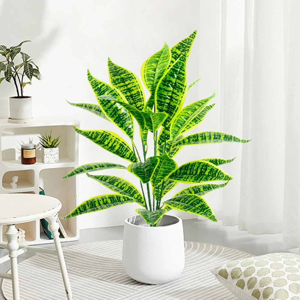 plante artificielle monstera tropicale à feuilles décoratives pour intérieur jardin - vue 2 sur 13