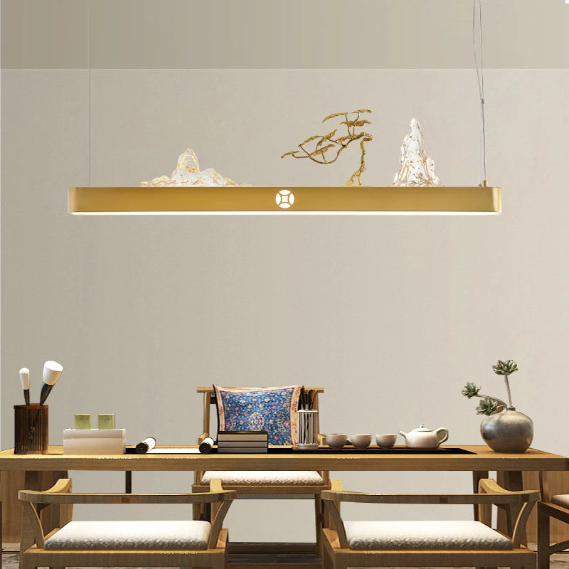 suspension chinoise en bois pour ambiance zen et économique - vue 4 sur 16