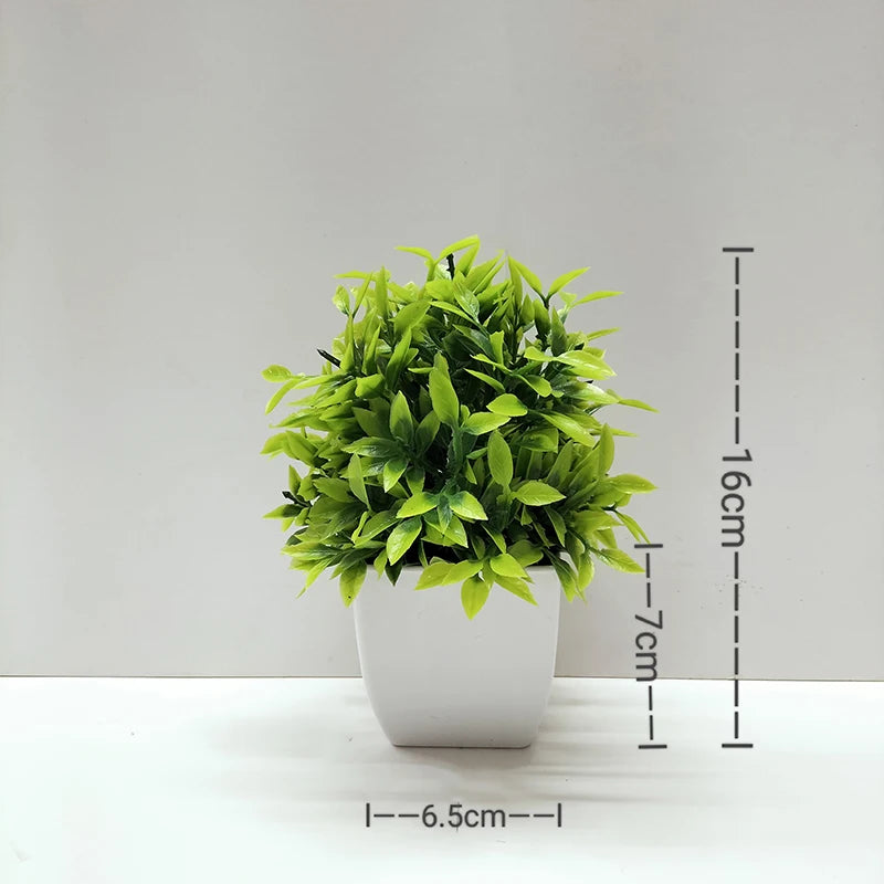 plante artificielle en pot pour décoration de bureau et jardin - vue 9 sur 45