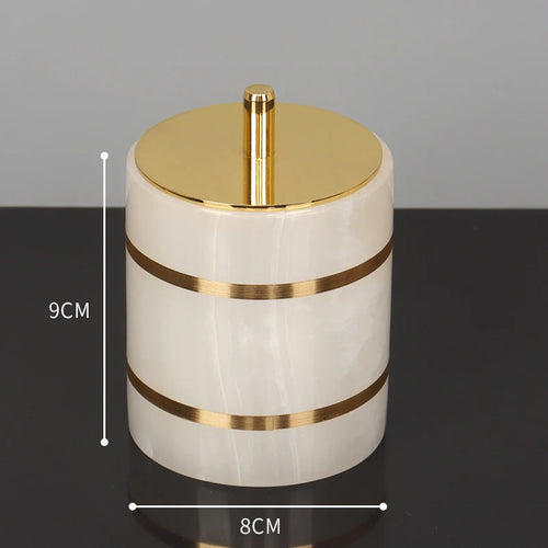 ensemble daccessoires en marbre naturel pour salle de bain - vue 19 sur 22