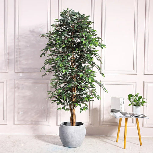 arbre de banyan artificiel en pot pour décoration intérieure et extérieure - vue 7 sur 8