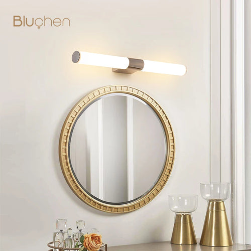 applique murale led moderne en acier inoxydable design nordique - vue 3 sur 7