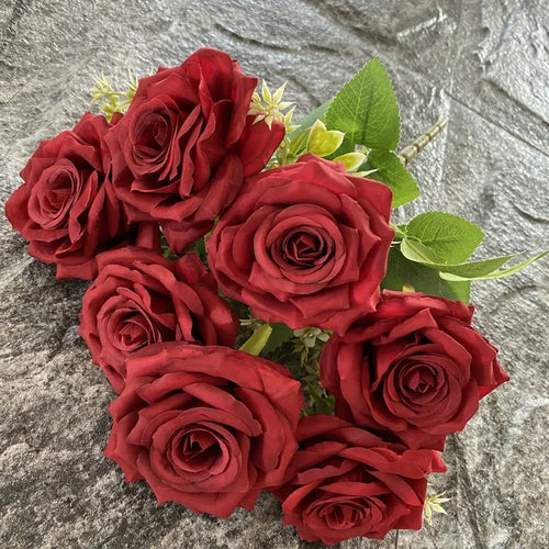 bouquet de roses artificielles décoratives pour événements et salles - vue 10 sur 15