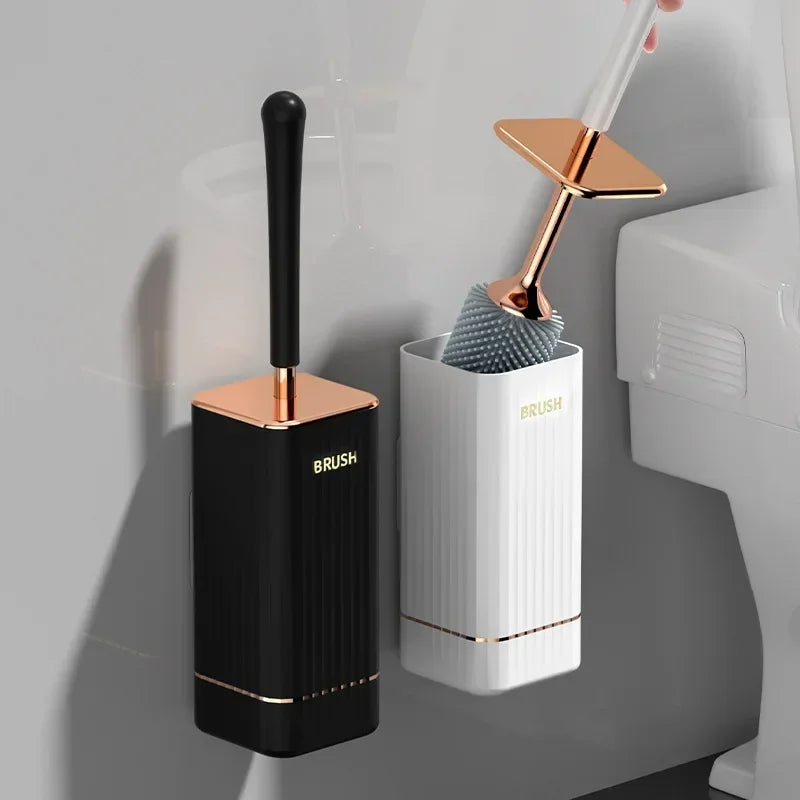 brosse en silicone pour nettoyage efficace des toilettes - vue 2 sur 8