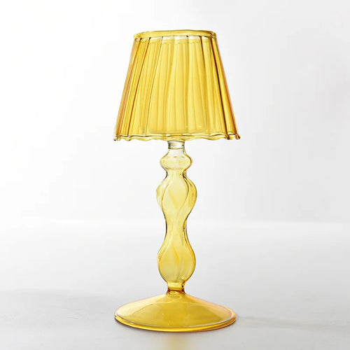 lampe de bureau en verre style européen bougeoir créatif pour mariage décoratif - vue 6 sur 8