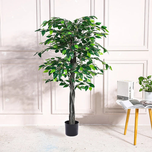 arbre de banyan artificiel en pot pour décoration intérieure et extérieure - vue 8 sur 8