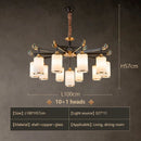 lustre en cuivre design style chinois pour éclairage moderne
