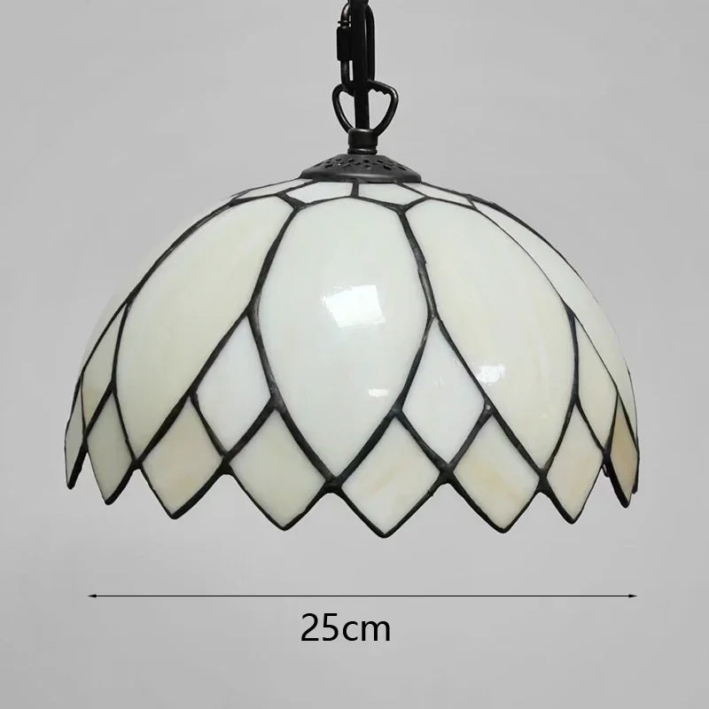suspension tiffany à feuilles pour décoration intérieure élégante