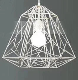 suspension vintage en cage géométrique pour restaurant et bar - vue 10 sur 12