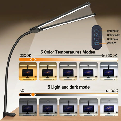 Lampes de bureau Led à Double tête - vue 2 sur 7