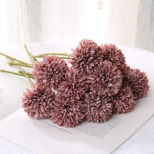 bouquet de fleurs artificielles pour décoration mariage et vases artisanaux - vue 7 sur 15