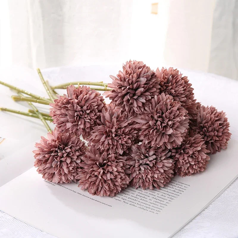 bouquet de fleurs artificielles pour décoration mariage et vases artisanaux - vue 6 sur 15