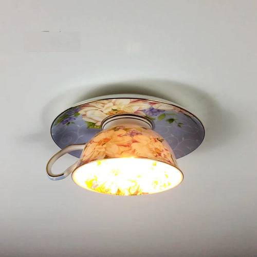 Tasse à LED plafonnier nordique Restaurant café couloir lumière d'entrée plafonnier moderne décoration de plafond - vue 17 sur 16