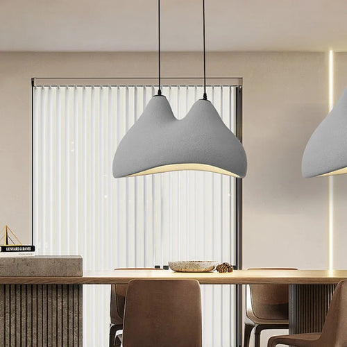suspension Nordique Wabi Sabi E27 lumières Restaurant style crème chambre décoration de la maison LED - vue 6 sur 10