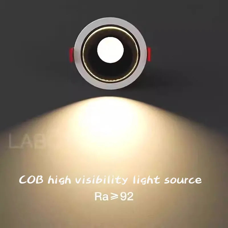 spot led encastré antireflet pour intérieur angle réglable en aluminium - vue 4 sur 18