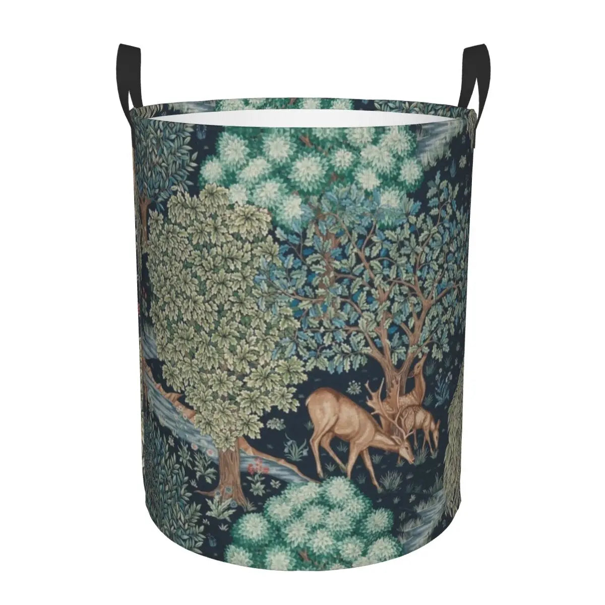 panier à linge pliable floral pour rangement jouets bébé - vue 11 sur 30