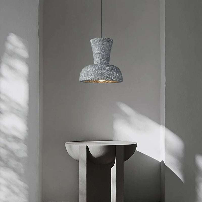 lustre led nordique wabi sabi pour bar et décoration maison - vue 5 sur 10
