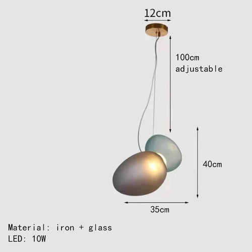 suspension design moderne en verre pour décoration intérieure - vue 11 sur 28