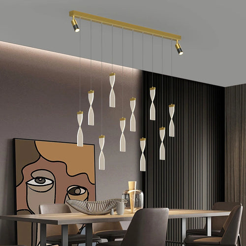 suspension led nordique pour cuisine hôtel et café - vue 4 sur 14