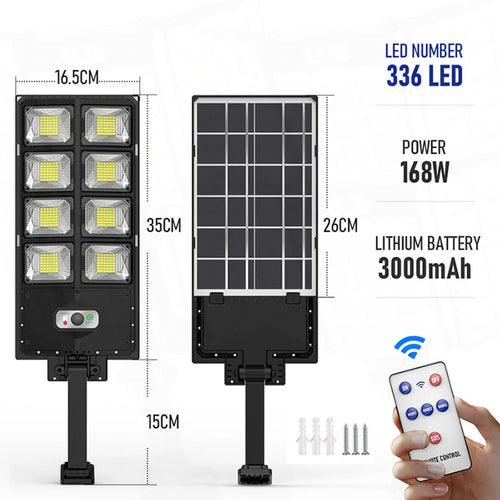 20000W Split Solar Street Light Outdoor Aluminum Solar Street Light Garden Sunlight House Remote Control Waterproof Wall Lamp - vue 22 sur 41