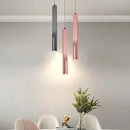 lustre moderne minimaliste en aluminium