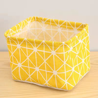 panier de rangement en lin pour bureau et jouets