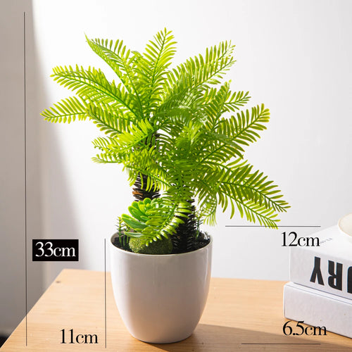 faux palmier grande plante artificielle en pot décorative - vue 9 sur 8