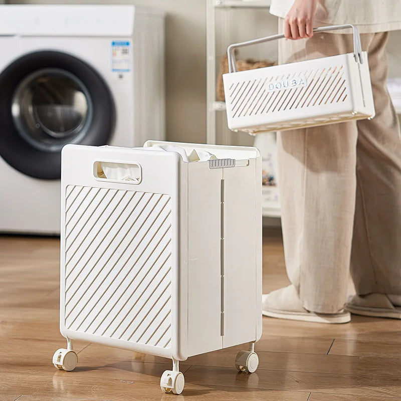 panier à linge pliable multifonction grande capacité portable - vue 5 sur 11