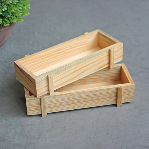 jardinière vintage en bois pour plantes succulentes et fleurs - vue 5 sur 8