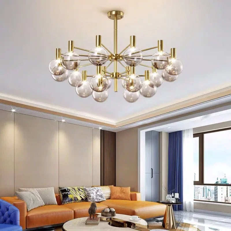 suspension led moderne vintage pour cuisine et salon - vue 4 sur 18